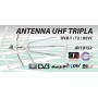 ANTENNA UHF LTE TRIPLA DIPOLO CON FILTRO CH 21 - 60