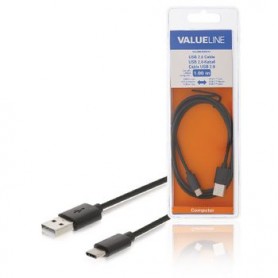 CAVO USB 2.0 USB-C Maschio - USB A Maschio 1mt