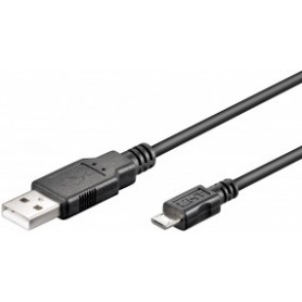 CAVO USB MASCHIO A-MICRO USB MASCHIO B 0,6mt NERO