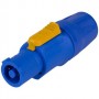 CONNETTORE POWER PLUG MASCHIO PVC Blu