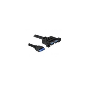 DELOCK KABEL USB 3.0 PINHEADER BU  2X USB 3.0-A BU 45CM
