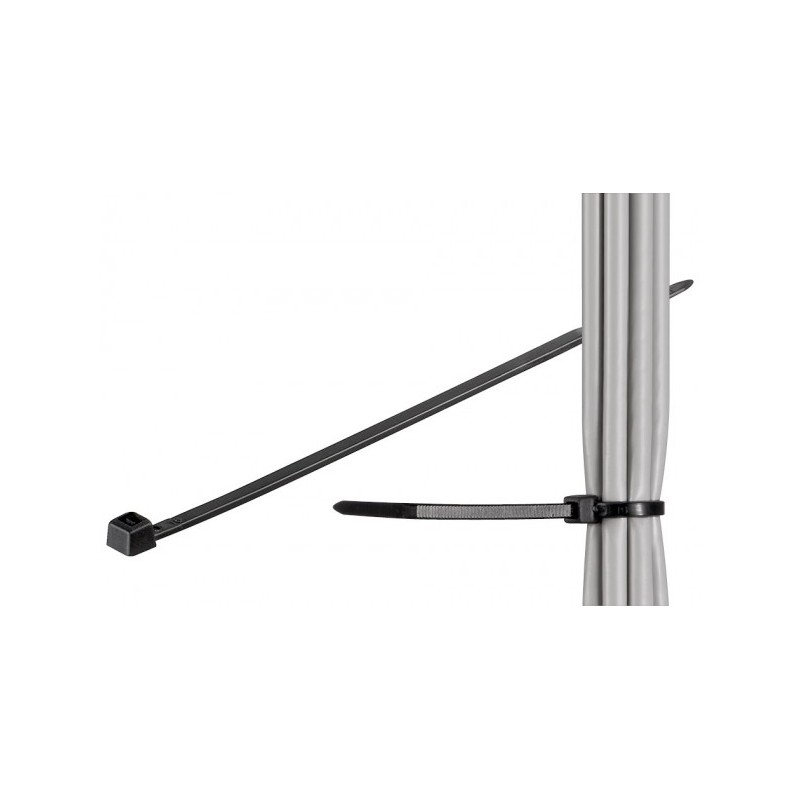 100 Fascette Fermacavo Riutilizzabili Proteco-Werkzeug - Nere, Resistenti Ai Raggi UV, 4,8 X 380 Mm, Portata 22 Kg - 4