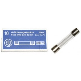 Fusibili In Vetro 6x30mm 0,63A (630mA) 250V – Confezione Da 10 – SeKi – A Spegnimento Lento