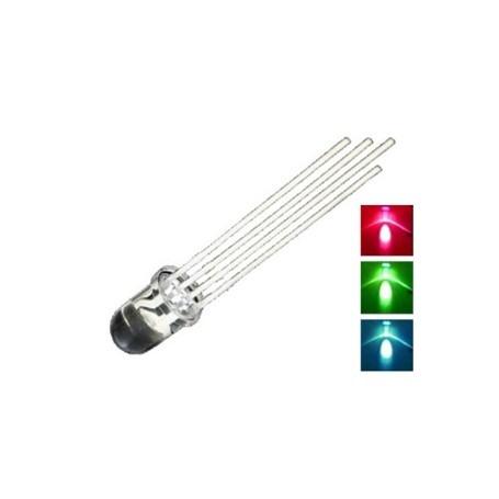 LED 05 mm TRICOLORE BIANCO ( 4 pin )