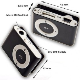 MINI LETTORE MP3 microSD con CLIP