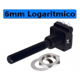 Potenziometro 6 mm Plastica Mono Logarit 1K