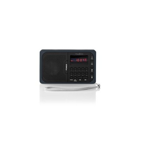 RADIO FM 3,6 W PORTA USB + SLOT PER SCHEDA microSD  Nero/Grigia