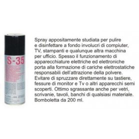 S-35 Spray Schiuma Detergente Antistatic