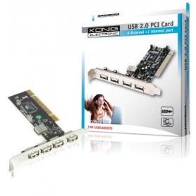 SCHEDA PCI 4+1 PORTE USB 2.0